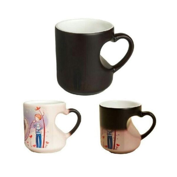 Heart Cut personalized photo Magic Mug