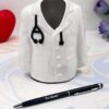 doctor pen stand for gift coat front