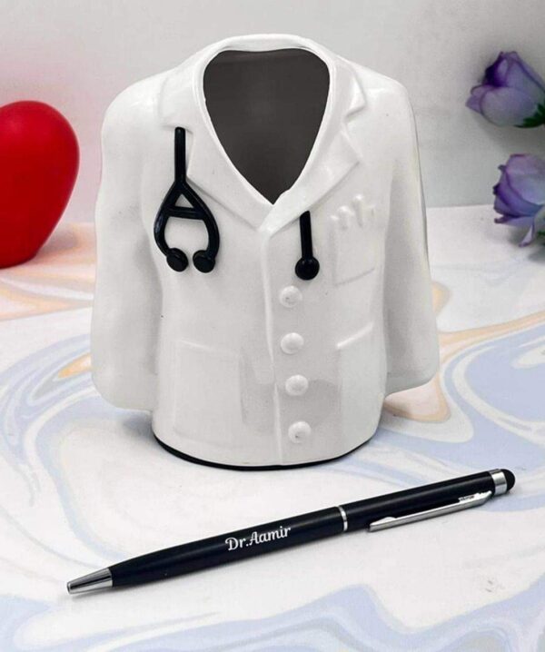doctor pen stand for gift coat front