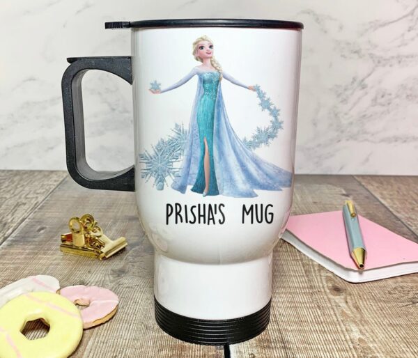 frozen cartoon anime customized printed traveller mug