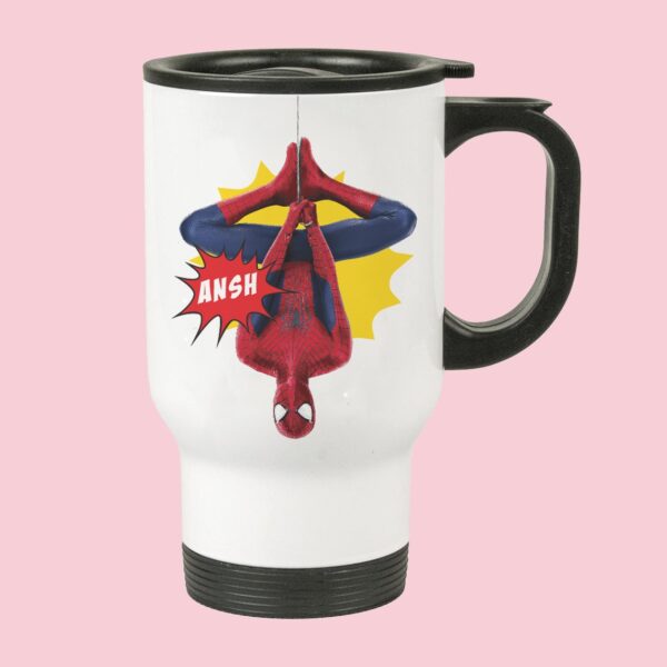 spiderman cartoon anime customized printed traveller mug