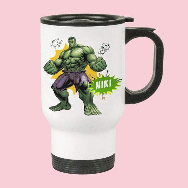 hulk marvel cartoon anime customized printed traveller mug