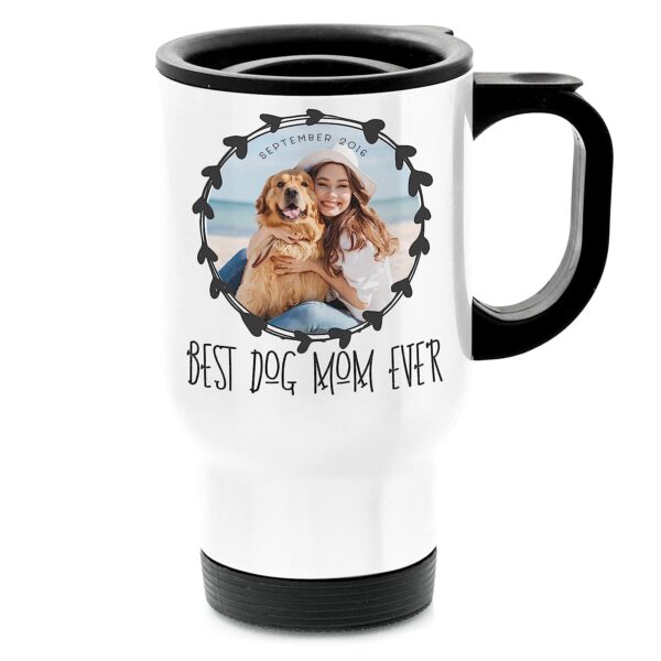mom dad child customized printed traveler mug