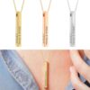 Luvecloset Customized bar neck pendant main image 3 display 1wear