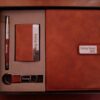 Luvecloset Customized 4in1 Brown Diary, Pen, Keychain, Card Holder Combo Set front image