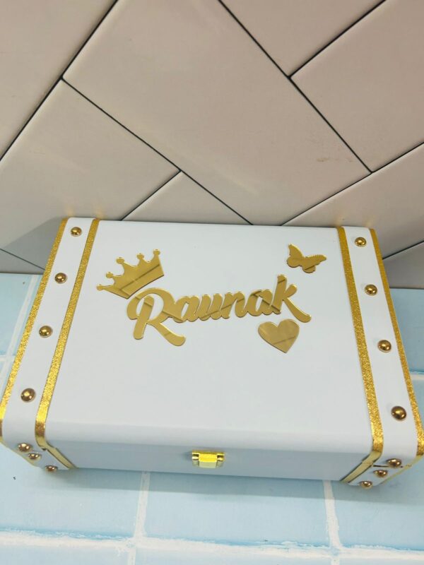 Leatherette Trunk box harneet name printed king