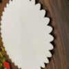 blank plate close up Acrylic mdf wooden table top photo frame
