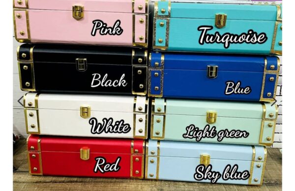 Leatherette Trunk box harneet name printed color name options
