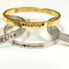 luvecloset customized name engraved on metal kada 4 display