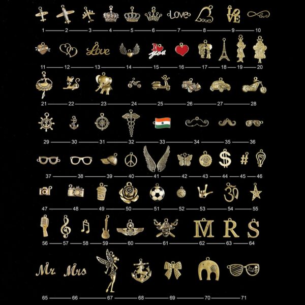 Customized Wallet charms design image