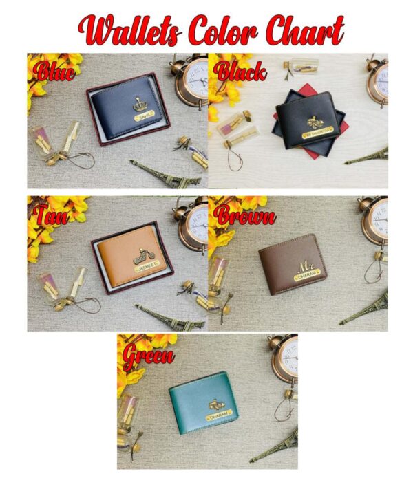Customized Name and charm Wallet colors image