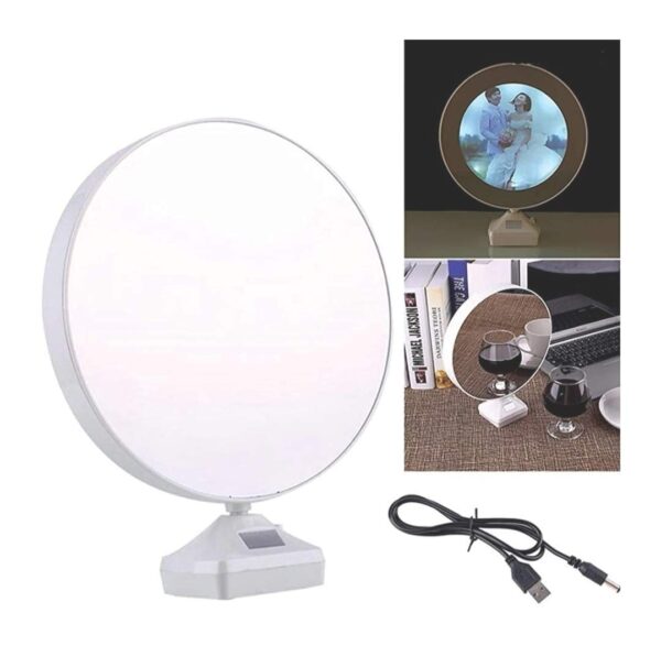 Customizable Photo Magic Mirror Cum Frame with LED Light on and off working display