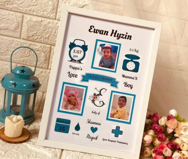 Customizable A4 size Photo Frame to beautify your walls and relive precious movements of your life one photo and quote with calendar display image mummy papa prince result showing all details biodata luvecloset