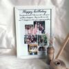 Customizable A4 size Photo Frame to beautify your walls and relive precious movements of your life one photo and quote with calendar display birthday wishes with six photos collage luvecloset