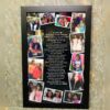 Customizable 8*12inch size Photo Frame main display image luvecloset photos on sides border covering quote story in middle black border
