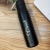 LuveCloset Customizable Name Engraved Stainless Steel Bottle Flask, 510ml – Black | Keeps Hot & Cold for 8 Hours | Personalized Insulated Water Bottle with Rope Cap