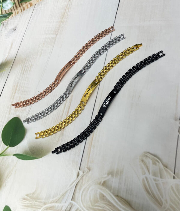 Personalized Name Engraved Bracelet