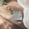 LuveCloset Personalized Calendar Date Keychain with Custom Name Engraving – Stainless Steel Love Gift for Couples, Anniversary, Birthday & Special Occasions 2