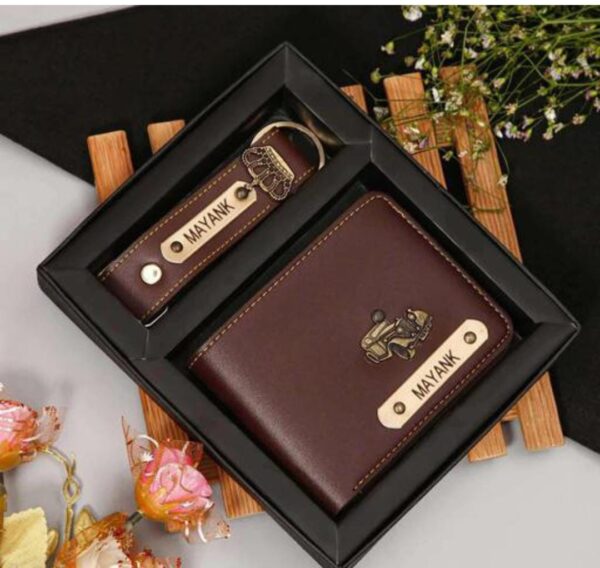 Personalized Wallet & Keychain Combo